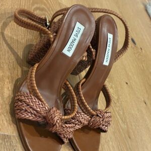 Steve Madden Brown Woven Women's Sandals